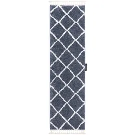 RugsX Berber Teppichläufer 70 x 250 cm Grau