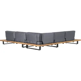 Beliani Lounge Set 5-tlg. Hellbraun/Grau