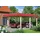 SKANHOLZ Carport Wendland 4,09 x 6,28 m unbehandelt mit EPDM-Dach und roter Blende