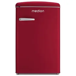 Medion Retro Kühl-Gefrierkombination Red Wine (Md37790) – Energieeffizienzklasse D