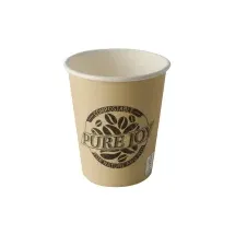 Papstar Trinkbecher Pappe 200 ml 50 St. Creme