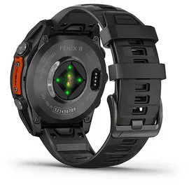 Garmin fenix 8 AMOLED 47 mm schwarz / schiefergrau mit QuickFit Silikon-Armband 22 mm