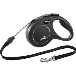 flexi Seil-Leine New Classic schwarz M 5 m Hundezubehör