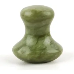 Natural Pro | Gua Sha Jade Stein in Pilzform 1 St dunkelgruen