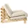 Karup Roots Schlafcouch Baumwolle 2,5-Sitzer Beige