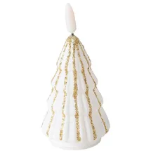 Boltze Weihnachtsbaumförmige Kerze in beige | Gr.: onesize