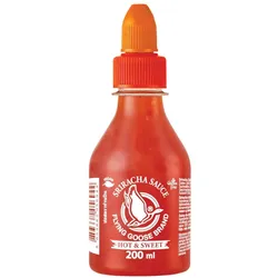 FLYING GOOSE Sriracha scharfe Chilisauce - scharf & süß 1x 200ml