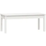 vidaXL Gartenbank Weiß 109x44x45 cm Massivholz Kiefer