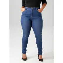 aniston plus Skinny-fit-Jeans in dunkel blau - Gr.: 52