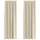 vidaXL Verdunkelungsvorhänge 2 pcs Creme 140 x 260 cm Samt