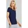 Tom Tailor Pyjama-Shirt unifarben Blau 38
