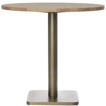 coco maison Bistrotisch Vintage Oak 80 cm Gold