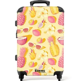 noboringsuitcases 4-Rollen 67 cm / 72 l rosa/floral