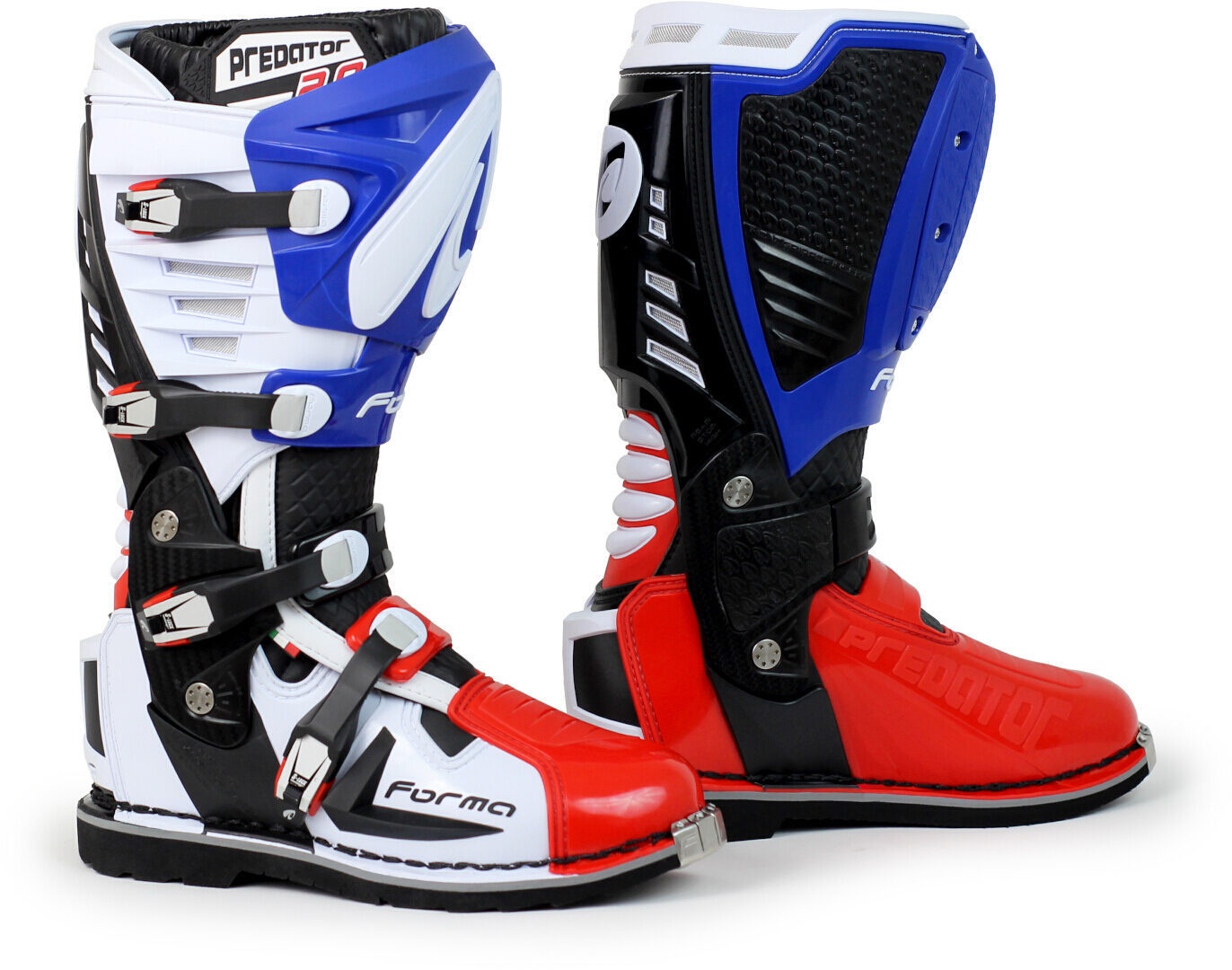 Forma Predator 2.0 Motocross Stiefel, weiss-rot-blau, Größe 43 für Männer