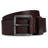 Boss Jeeko Sz40 Leather Belt W110 dark brown