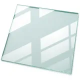 Tulup Tischplatte 50 x 50 cm Glas transparent