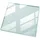 Tulup Tischplatte 50 x 50 cm Glas transparent