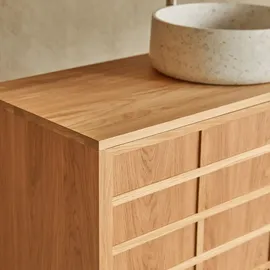 Tikamoon Waschtischunterschrank Miu 115 x 0 x 0 cm Beige