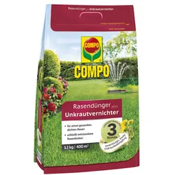 COMPO Rasendünger plus Unkrautvernichter 12 kg für 400 m2