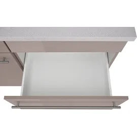 WIHO KÜCHEN Küchenzeile Chicago 360 cm braun