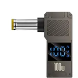 USB -C -zu -Laptop -Ladeadapter, 100W PD Ladegeräte -Stecker - Typ C zu DC Ladeadapter,USB -C -zu -Laptop -Ladegerät Versorgung mit digitalem Display für den Akku