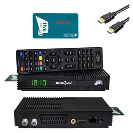 DIGIQuest Ti9 Full HD DVB-S2, 1920 x 1080 Pixel, 1080p, HEVC, – Schwarz