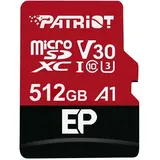 Patriot EP Serie Micro SDXC V30 A1 UHS-I U3 4K UHD Speicherkarte - mit SD-Adapter