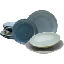 CreaTable Reactive Aqua Tafelservice 12-tlg. blau