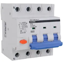 Fi-Schutzschalter mit Überstromschutz C16 Typ A 30mA 16A 4P RCBO Doktorvolt 0850