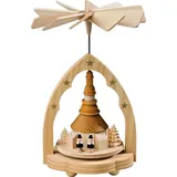 Richard Glässer Wärmespiel Seiffener Kirche bunt, Seiffen, Erzgebirge #1723