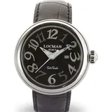 Locman Damenuhr Tutto Tondo 0360" in Schwarz | Schwarz/Silber