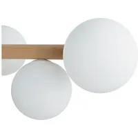 Licht-Erlebnisse Mieke 7-flg. 90 cm rund Holz Metall Glas