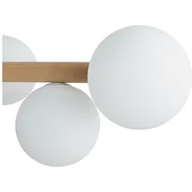 Licht-Erlebnisse Mieke 7-flg. 90 cm rund Holz Metall Glas