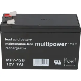 Multipower Blei-Akku MP7-12B Pb 12V 7Ah + Ladegerät