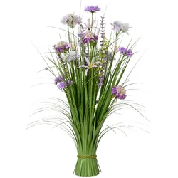 Kunstpglanze GRAS - lila - LBH 70x30x30 cm