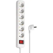 Hama Steckdosenleiste 6-fach 1,40 m Weiß 1 St.