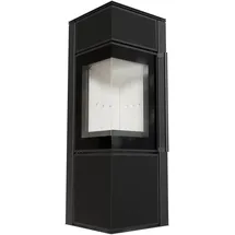 Kratki TORA/S 8 kW Ø 150 mit Türfeder Quarzsinter Schwarz / Brennraum Weiß