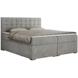 MKS Boxbett, SUSAN 160/200 Hellgrau Struktur - H3