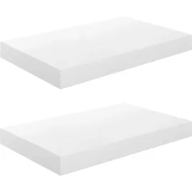 vidaXL Wandregal 40 x 23 x 3,8 cm Hochglanz-Weiß