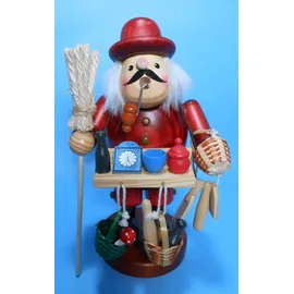 Räuchermann Räucherfigur Markthändler Hausierer 18 cm groß farbig aus HOLZ NEU