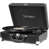 Victrola Suitcase TT Black, Plattenspieler, Schwarz