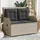 vidaXL Gartenbank 1-tlg 110 x 60 x 75 cm Hellgrau