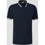 s.Oliver RED LABEL Poloshirt mit Kontrast-Detail, Herren, blau, XL