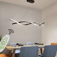 LED Pendelleuchte LED Esstisch Esszimmer Hängelampe Dimmbar Wohnzimmer Schlafzimme Lampen Modern Kronleuchter mit Fernbedienung Esstisch Lampe Höhenverstellbar Küchen Dekor Flur Büro Bar Cafe Lampe