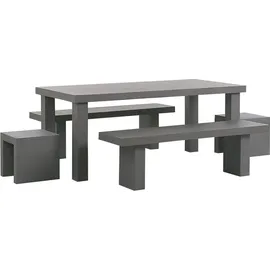 Beliani Taranto Set 6-tlg. Grau