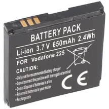 AccuCell Akku passend für Handy Vodafone 246, 225, 125 Abmessungen beachten 37,85x37,85x5,7mm