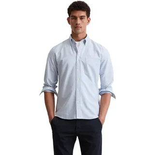 Marc O'Polo Herren, Hemd blau gestreift, blau, NOS