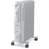 TREBS 99403 Mobiler Ölradiator-Heizofen mit Rollen - Weiß