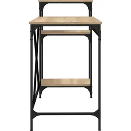 vidaXL Schreibtisch mit Regal Sonoma-Eiche 135x50x90 cm Holzwerkstoff