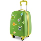 Hauptstadtkoffer Kinderkoffer »For Kids, Monster, 4 Rollen, Kinderreisegepäck Handgepäck-Koffer Kinder-Trolley, grün